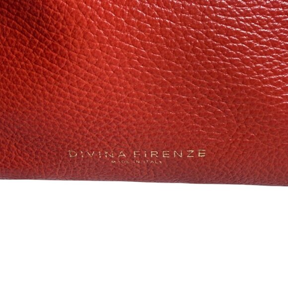 Divina Firenze Red Leather Crossbody Bag - Picture 8 of 13